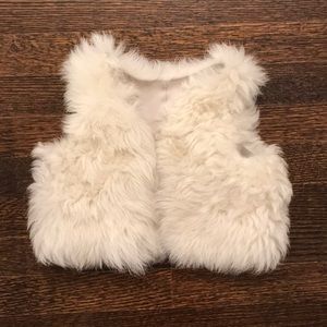 Belle enfant shearling vest